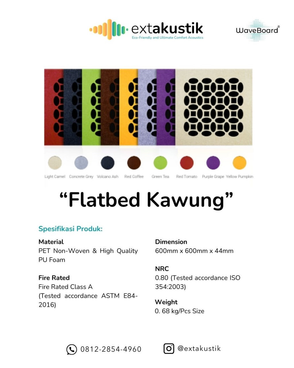 WAVEBOARD FLATBED EQUATOR - KAWUNG (EXTAKUSTIK) WAVEBOARD FLATBED EQUATOR - KAWUNG (EXTAKUSTIK)
